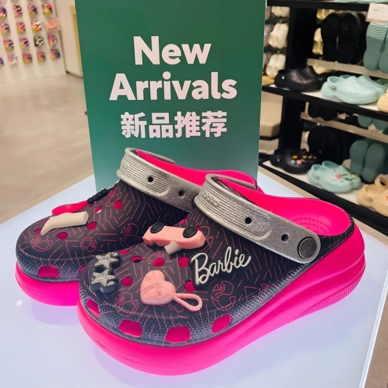 Cross Barbie the Movie Collaboration Limited Edition Pink Puff Clogs