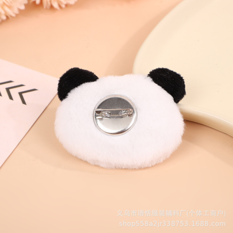 漫画ぬいぐるみクマの頭人形ペンダントかわいいパンダブローチ人形スクールバッグペンダント diy ジュエリー小さなアクセサリー|undefined