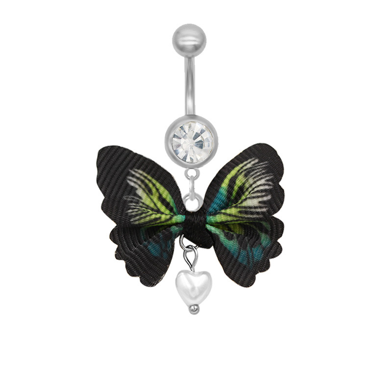 Bunter Schmetterling Bauchnabelpiercing Modeschmuck Damen_voghion.com