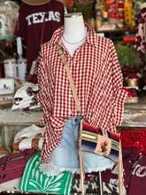 ins新款欧美女士衬衫薄款格子短袖系扣宽松上衣230918