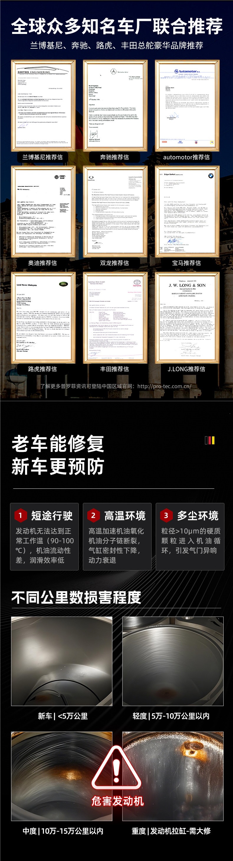 German Profi Anti-Wear Oil Additive Nano Anti-Wear Protective Agent Engine Noise Reduction Powerful Repair Agent