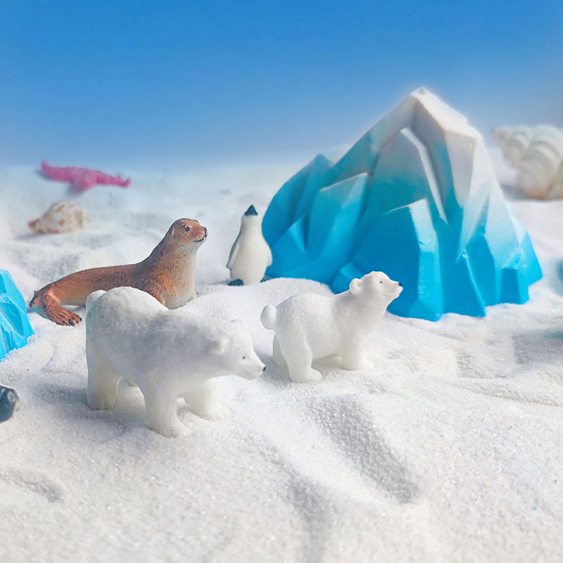 Venta caliente Iceberg Pecera Adornos Acuario Decoración Simulación Pequeña rocalla Arctic Snow Mountain Escenografía Artesanía al por mayor