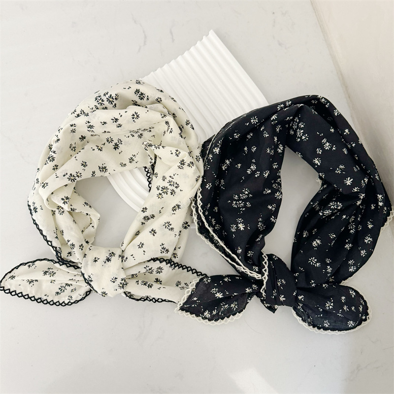 High-end Silk Scarf For Women Fresh Style Versatile Neck Wrap_voghion.com