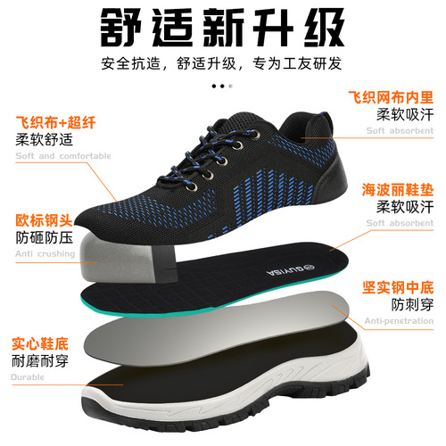 Men's Safety Work Shoes with Insulated Steel Toe, Anti-Puncture, Anti-Strike, Wear-Resistant, Warm Winter Comfort, for Construction Sites