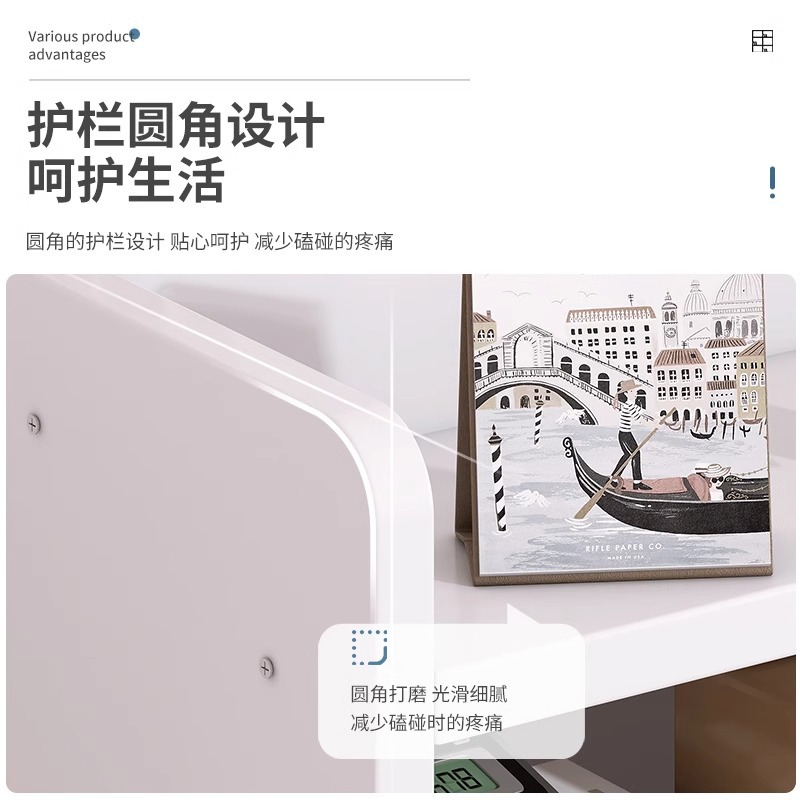 Estante de escritorio de escritorio estante de almacenamiento estante de archivos de escritorio estante de capas simple estante de almacenamiento de libros de escritorio