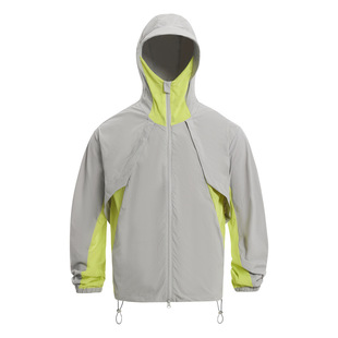 Chinese Style Hong Kong Style Men's Sun Protection Clothing Men's Hooded High Collar Hollow Outdoor Trendy Brand Loose New Men's Sun Protection Clothing