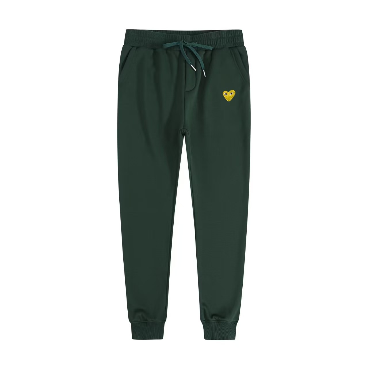 Comme des Garçons Play Sweatpants Gold Heart Green