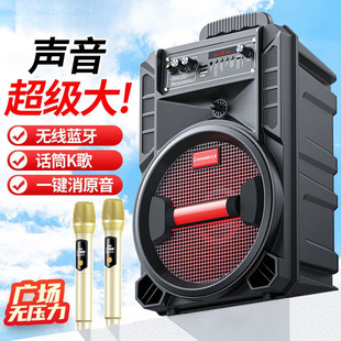 Big suitcase, handheld speakers, bluetooth