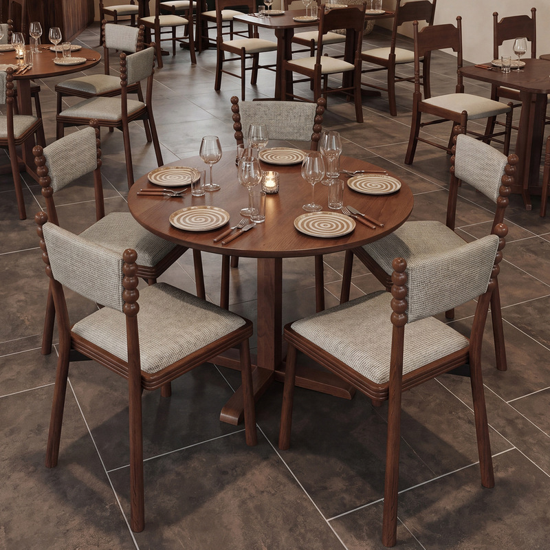 Retro-style western restaurant table and chair set, commercial booth sofa, coffee shop table and chair, dining bar and restaurant furniture Retro-style western restaurant table and chair set, commercial booth sofa, coffee shop table and chair, dining bar and restaurant furniture