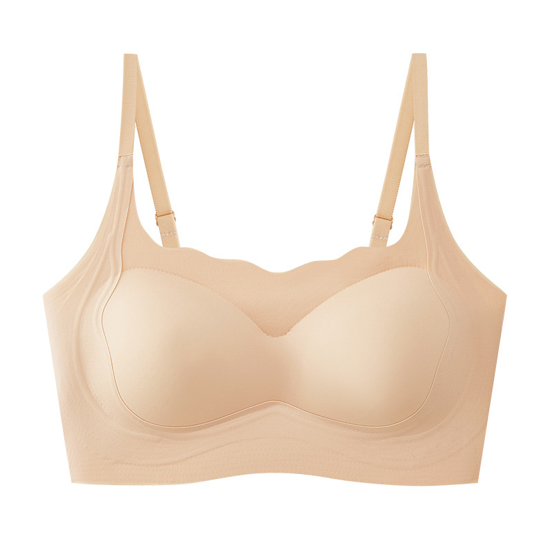 Una sola ropa interior deportiva de alta resistencia a prueba de choque para mujeres correr profesional salto de cuerda cinturón de belleza cojín de pecho chaleco de taza fija para mujeres