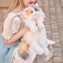 仿真布偶猫咪双肩背包玩偶三花猫毛绒公仔玩具女友七夕情人节礼物