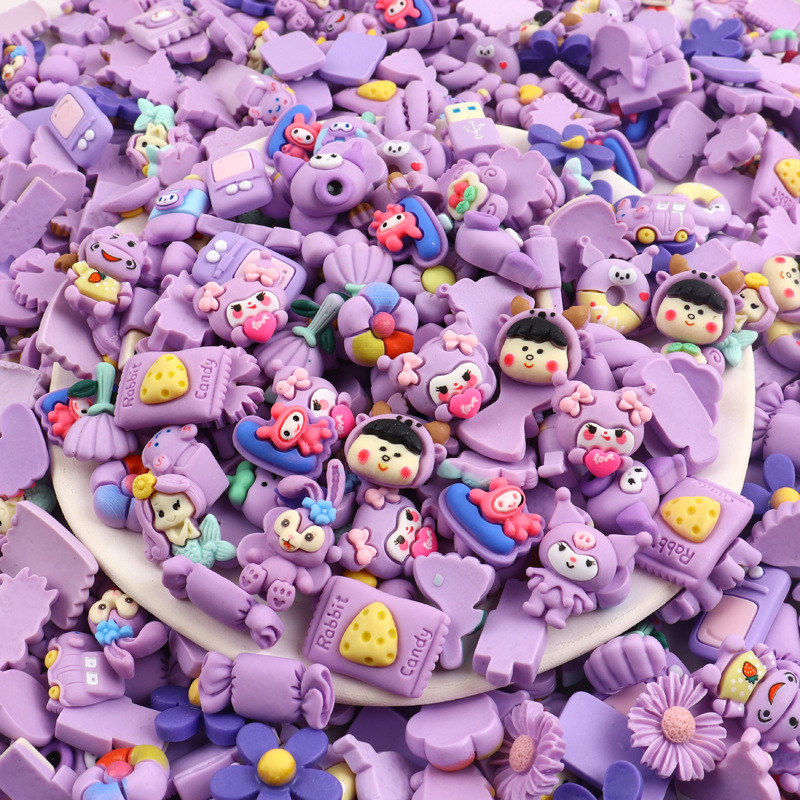 Accesorios de resina mixta suerte bolsa hecha a mano DIY teléfono móvil Shell parche comida y jugar accesorios de dibujos animados material de fábrica al por mayor