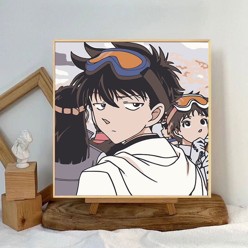 コナンデジタル油絵DIY手塗り怪盗キッドアニメアクリルメーカー卸売装飾画|undefined