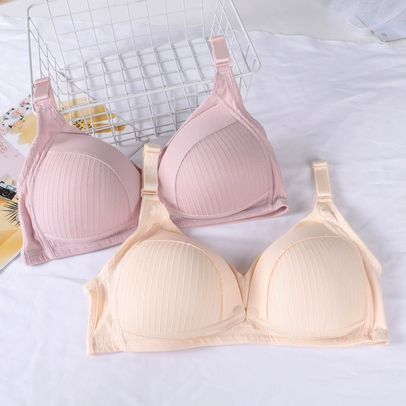 Хлопковое Нижнее Белье для беременных во время беременности, против провисания, послеродовой Бюстгальтер для кормления, Бюстгальтер для кормления с тонкой чашкой