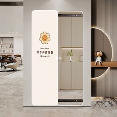 隐藏式全身镜子贴墙隐形推拉画卧室穿衣镜玄关走廊铝合金装饰镜画