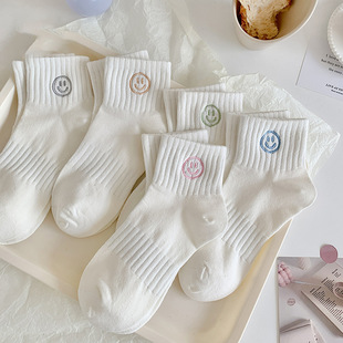 Short socks children solid color cotton socks wholesale spring and summer candy color short tube socks thin Zhuji ladies socks antibacterial