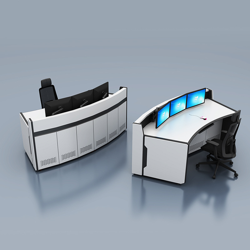 Specialized in the Production of Command Center Consoles, Monitoring Operation Desks, Straight-Line and Curved Security Dispatching Desks, Manufacturer Wholesale