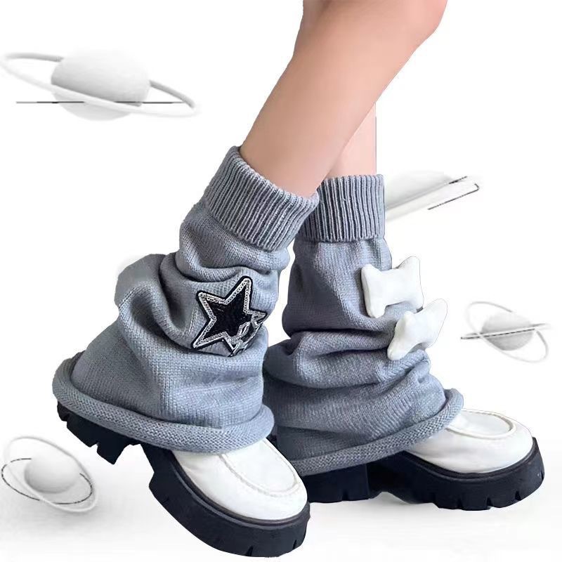 Cultura asiática chica caliente pierna cubierta y2g estrella casera hueso grande elemento pierna delgada JK punto pila pierna ancha Calcetines