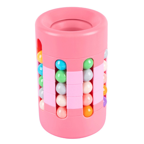New Style Desk Creative Eight-Step Pen Tower Cube Magic Bean Rotating Ball Cube Brain Teaser Stress Relief Toy Pen Holder