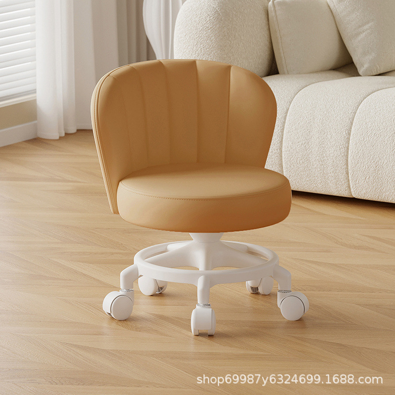 Rueda universal anti-rollback pequeña polea taburete baja silla respaldada para el hogar con un niño banco redondo rueda de correa rueda silenciosa