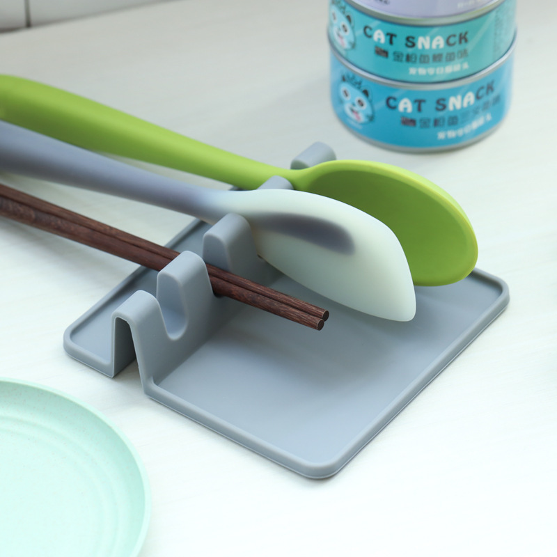 クロスボーダー卸売シリコンスプーンマットアイデア家庭用スプーンマットキッチン食器棚鍋シャベルスプーンホルダー収納マット|undefined