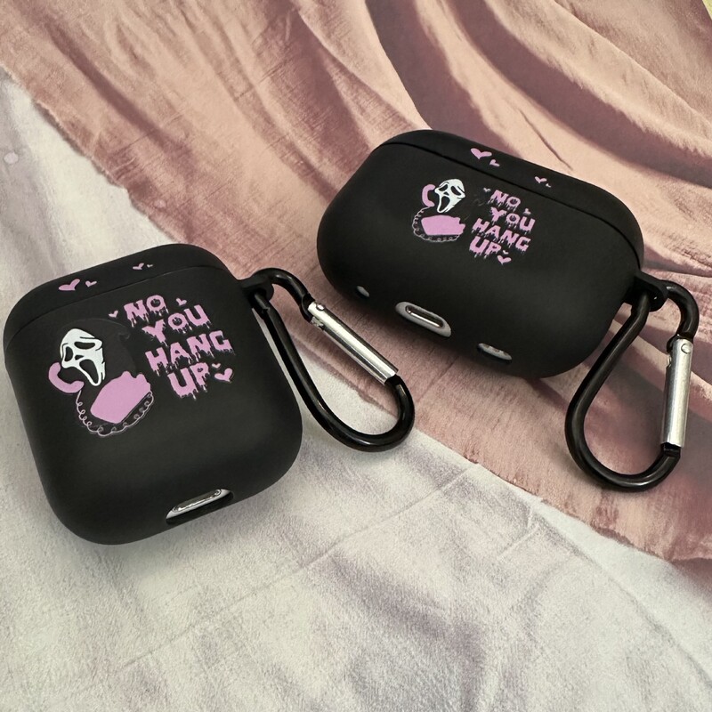 Anti-fall Fun Skull Black Frosted Protective Case for Apple AirPods Bluetooth Headset Anti-fall Fun Skull Black Frosted Protective Case for Apple AirPods Bluetooth Headset