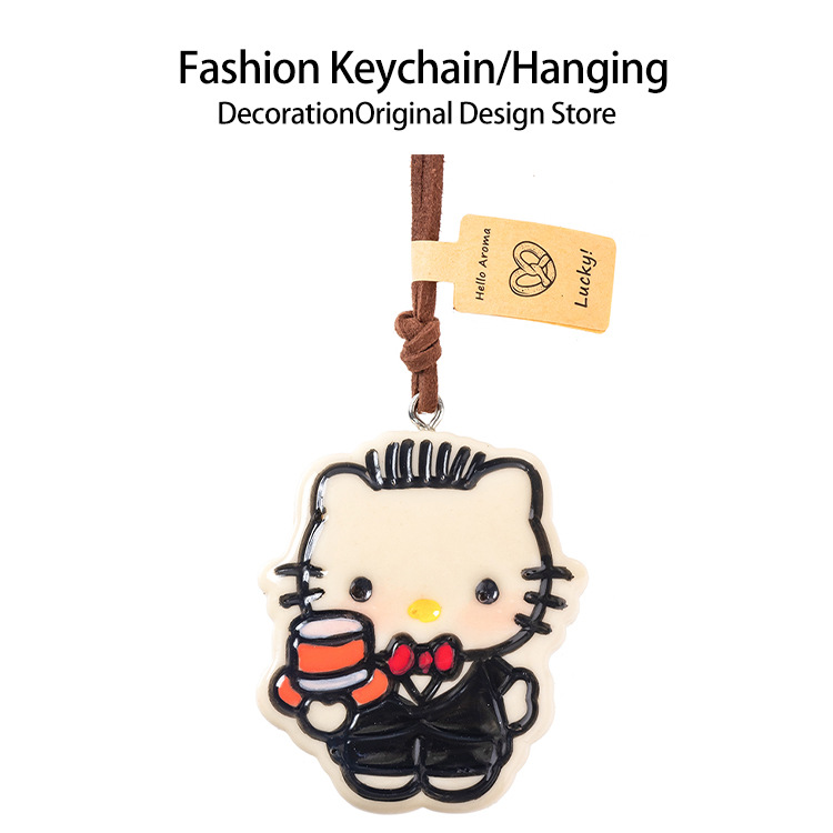 手作りアルカリ水パンストラップかわいい車載バックミラーストラップ貝果かわいいミニアクセサリーdiy装飾