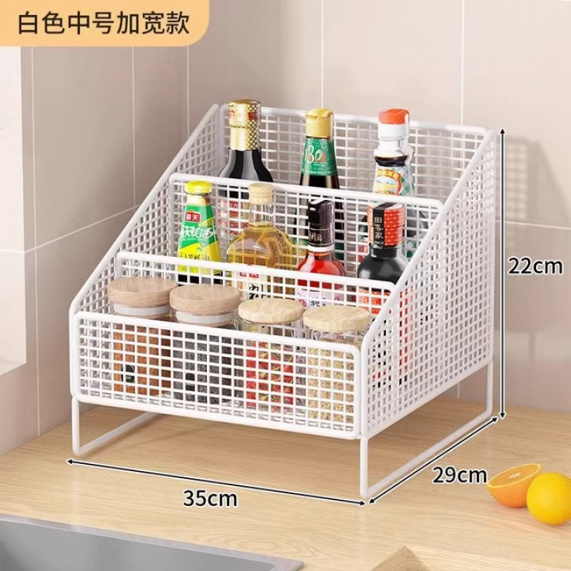 Estante de almacenamiento de condimentos para artículos de cocina Estante de almacenamiento de tazas domésticas Estante de almacenamiento multifuncional de condimentos