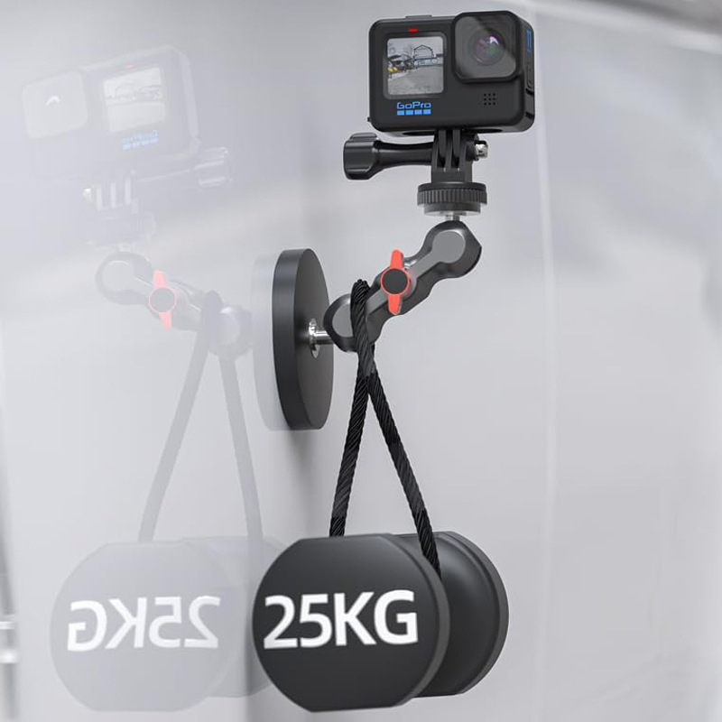 Magnético soporte de cámara de automóvil DJI / insta360 / gopro accesorios de cámara de automóvil imán metal plataforma de nube