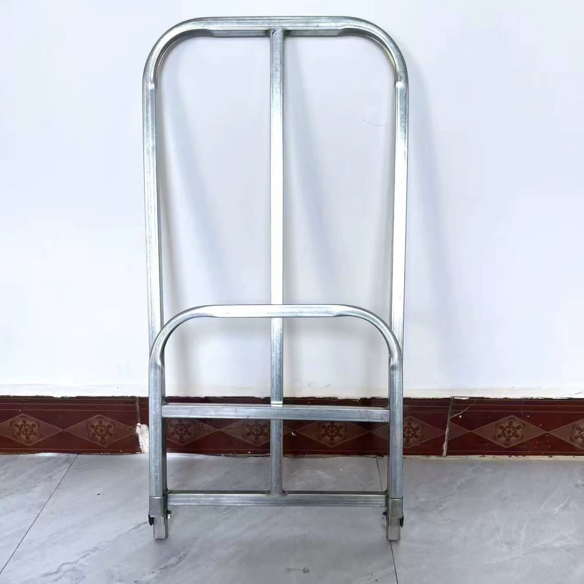 Folding L-shaped clothing inventory shelf partition stacking shelf simple floor-standing warehouse stacking storage rack thickened