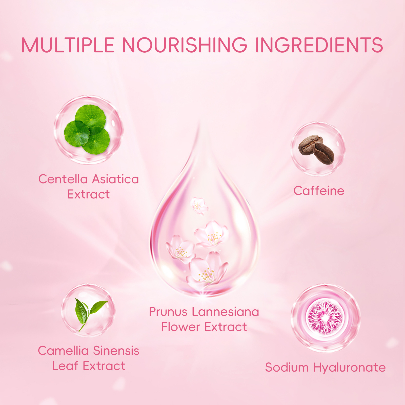 Cross-border LAIKOU Sakura Eye Mask 50 pieces - Wholesale of eye care products for moisturizing and hydrating around the eyes undefined