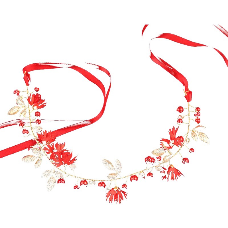 AliExpress Super Hada diadema guirnalda de flores banda de pelo Mori chica novia corona dulce coreano boda hilo tocado