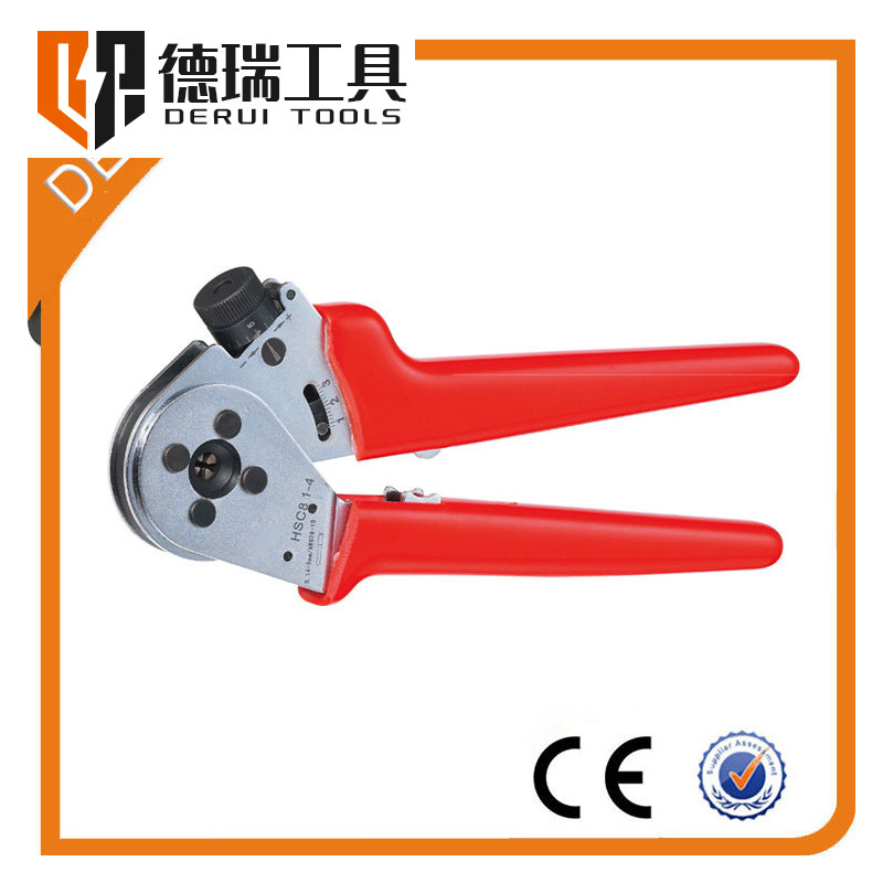 德瑞工具HSC8 1-4航空端子四心轴压线钳 冷端子压接钳耐用
