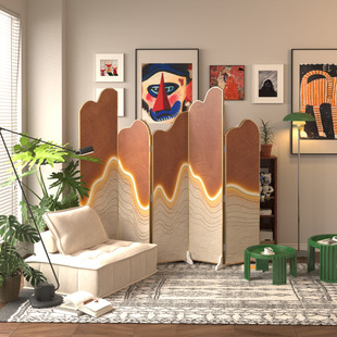 Screen partition living room folding mobile baffle into the door to block the bedroom simple generation of high-end office manufacturers wholesale