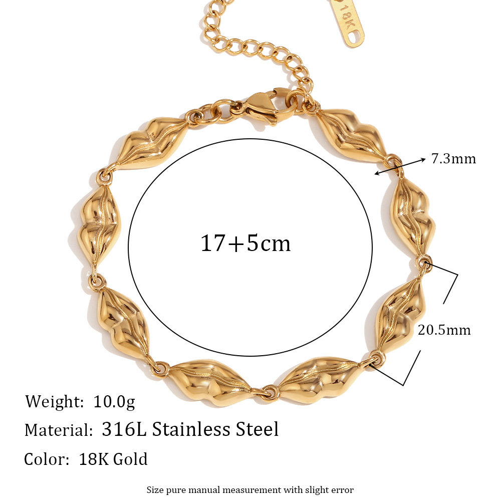 Lip Stainless Steel Bracelet