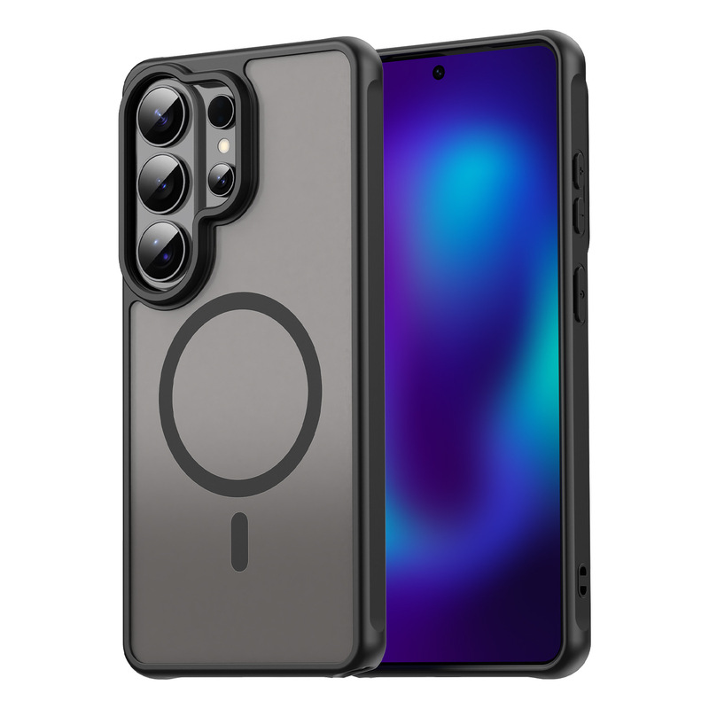 Suitable for Samsung S26 Ultra Fan Shield Magnetic Phone Case S26 Lens Precision Hole Airbag Anti-Fall Protective Case