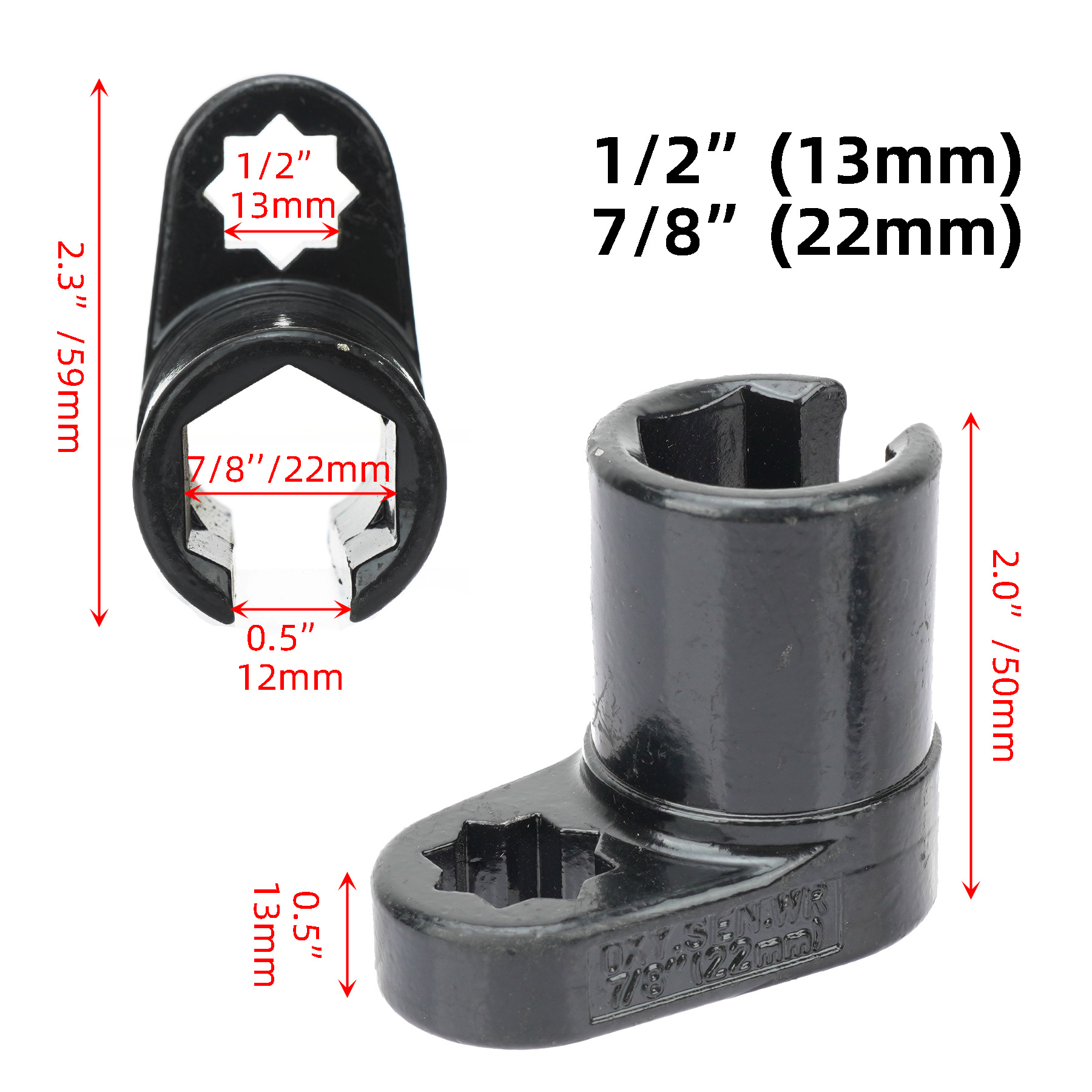 자동 수리 도구 유럽 22MM 산소 유도 산소 센서 소켓 제거 렌치 전문 자동 유지 보수 도구