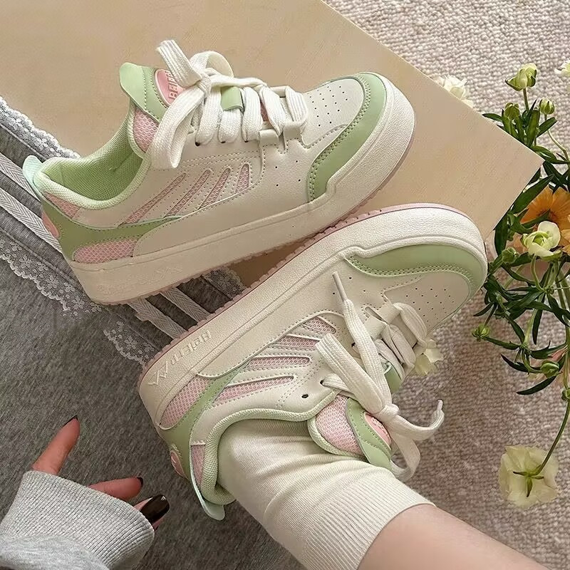 Thick-Soled White Sneakers for Women 2026 New Spring Hot-Selling Height-Increasing Casual Sports Shoes Versatile for Students Thick-Soled White Sneakers for Women 2026 New Spring Hot-Selling Height-Increasing Casual Sports Shoes Versatile for Students