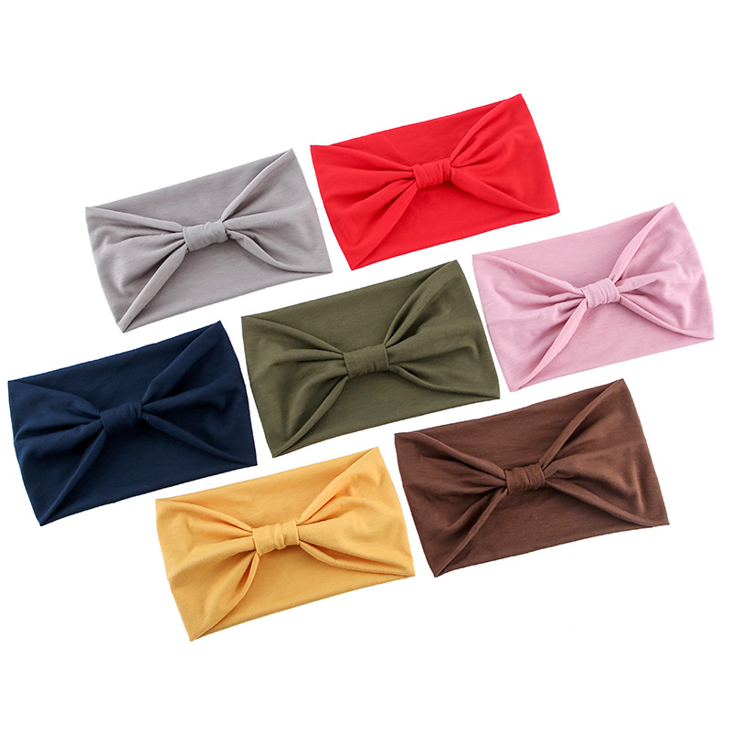 Pleated Design Fashion Style Fashion Plaid Bow Knot Cloth Pleated Hair Band 1 Piece