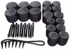 B31 piece set black (6.0+4.5+3.6 each 6+12 metal hairpins+1 black comb)