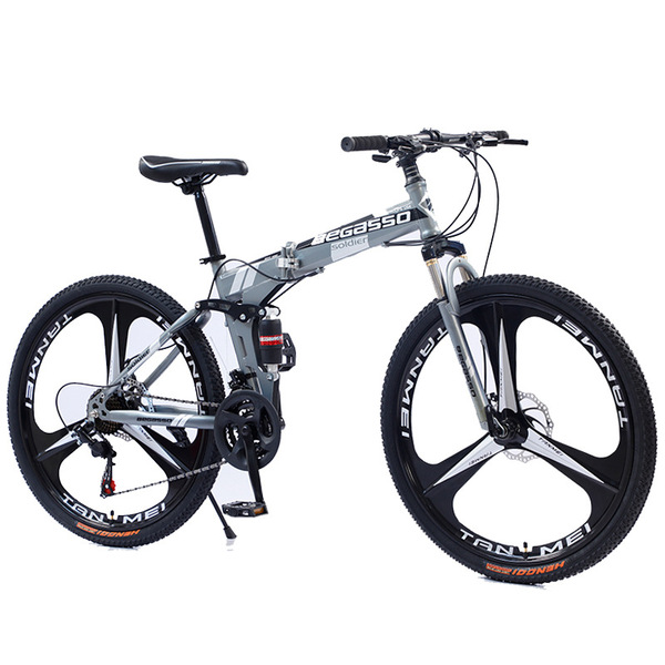 Folding mountain off-road mountain bike with brake system