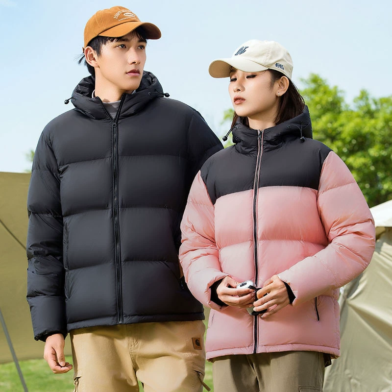 (跨境贸易), бархатная цветная пуховая куртка для отдыха с капюшоном, любимая, утка пух