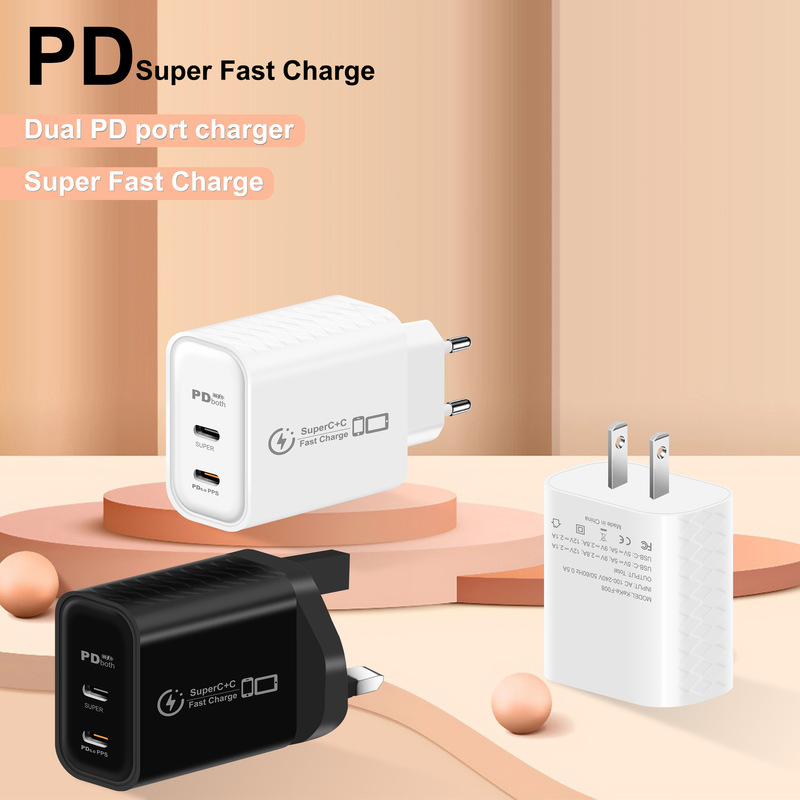 Multi-Port 25W Mobile Phone Travel Charger Fast Charging Dual Pd Charging Head European, American and British Standard Compatible with Samsung and Apple Multi-Port 25W Mobile Phone Travel Charger Fast Charging Dual Pd Charging Head European, American and British Standard Compatible with Samsung and Apple
