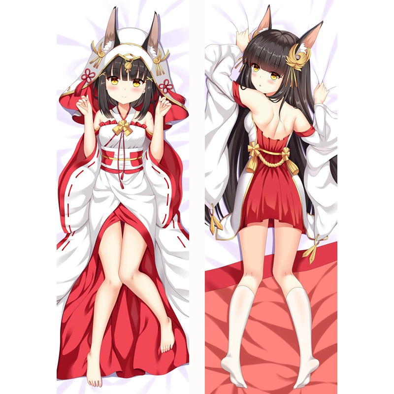 Наволочка для подушки в стиле Azur Lane Nagato лоли, полутелая, для обнимания, длинная наволочка для подушки