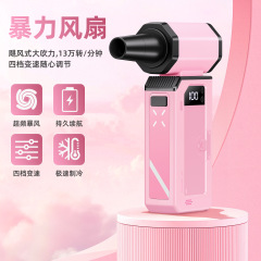 跨境13万高速暴力风扇车载吸尘器涡轮手持风扇无刷电机便携吹尘器