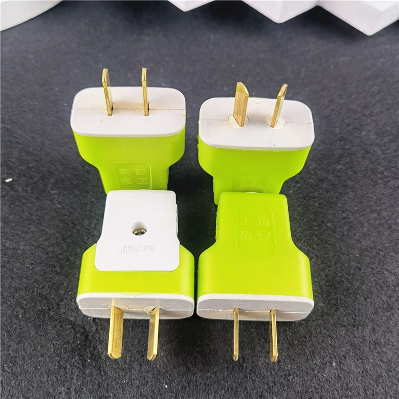 Заводская прямая Т-образная вилка, две вилки, 10A, двухконтактная Вилка питания, вращающаяся двухполюсная двухконтактная двухоборотная вилка, режущая головка V