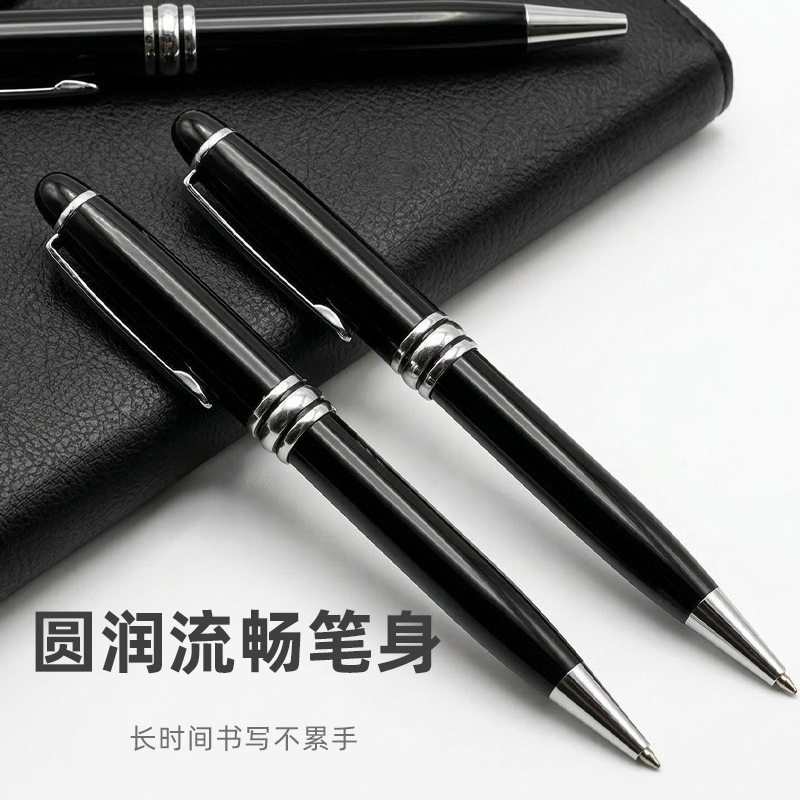 Bolígrafo de metal de alta calidad personalizado bolígrafo neutro comercial creativo publicidad firma impresión de logotipo escritura suave reunión de negocios
