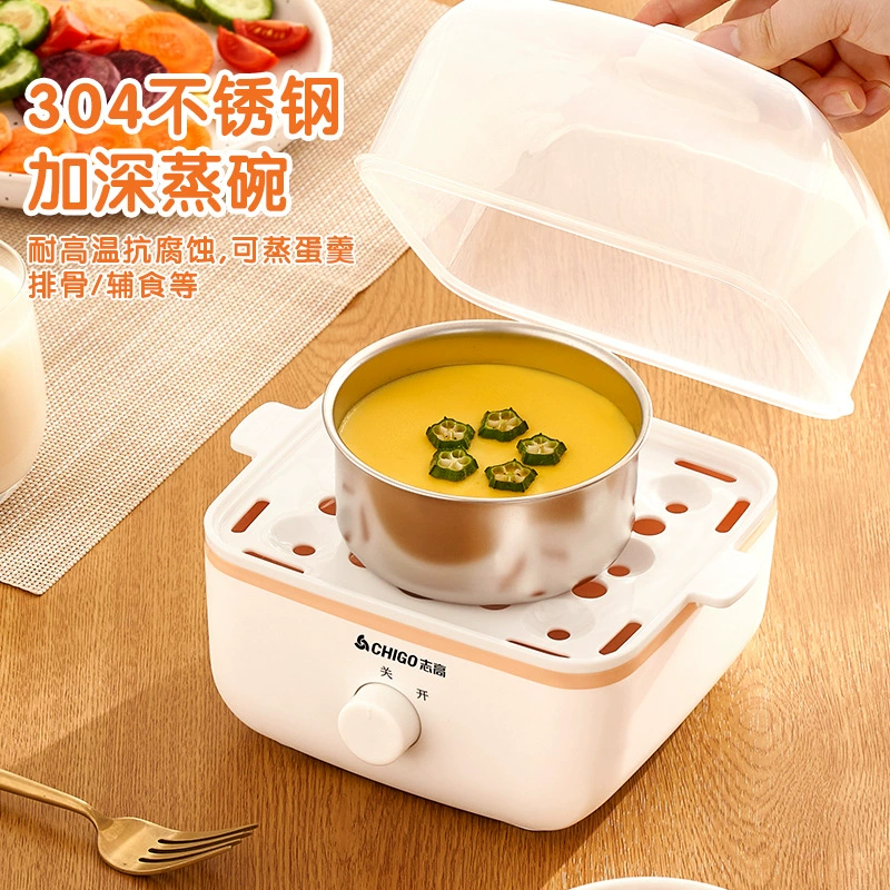 Zhigao Boil Egger Automatic Power Disposter Egger Furnishing Dormitory Small Mini Egg Radio Multifunctional Electric Steamer