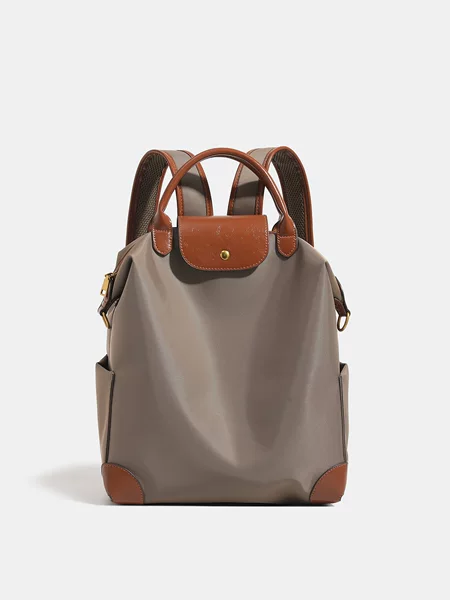 High-End Backpack, Commuter Computer Bag, Travel Lightweight Large-Capacity Nylon Backpack, Business Trip Bag, School Bag for Women