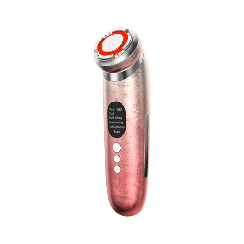 Household radio frequency beauty instrument facial cleansing, lifting, firming, vibration massage essence electric red and blue light introduction instrument